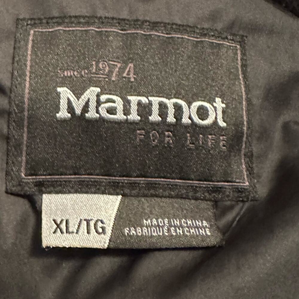 Marmot Women’s Black Puffer Jacket with Fur Collar XL, EUC - Picture 6 of 9